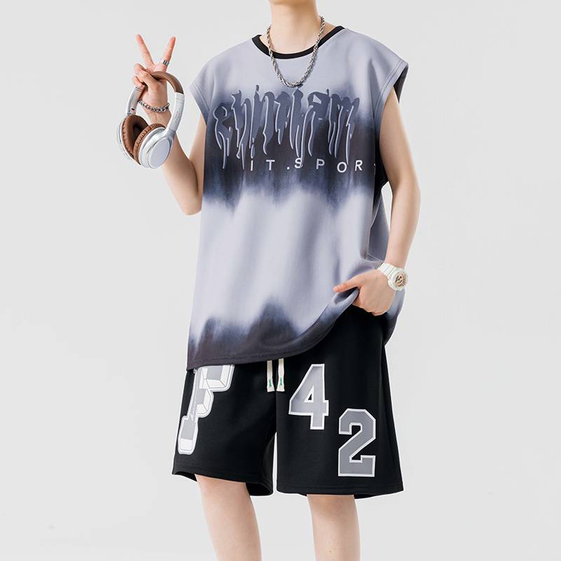 LBD-TZ8988 gray (top+shorts)